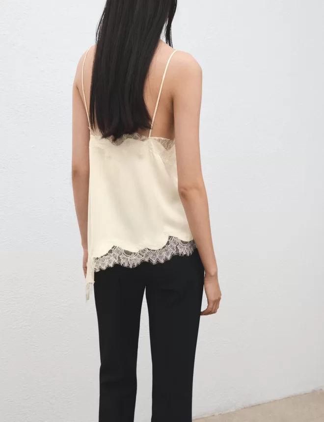 Asymmetric Lace Top