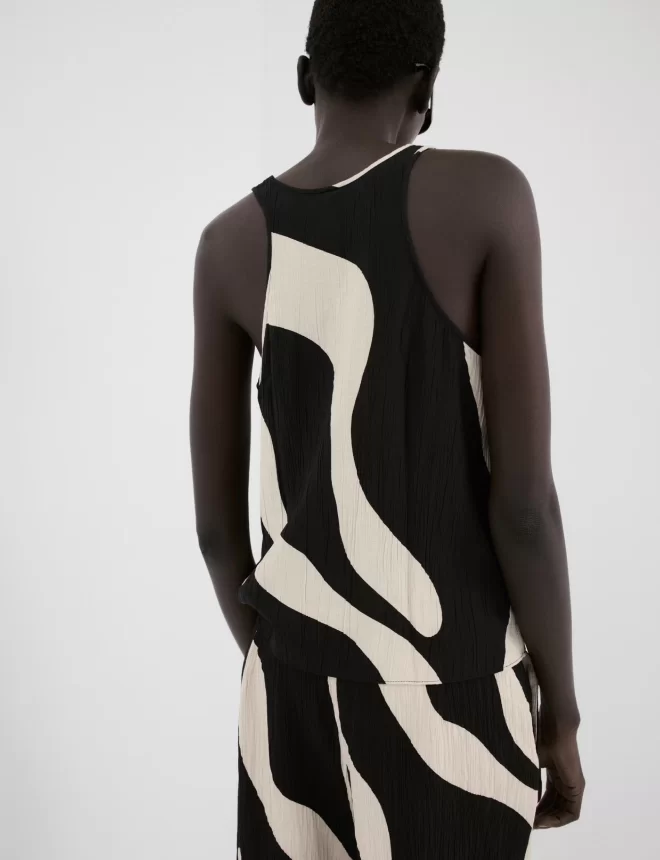 Кроп-топ с принтом