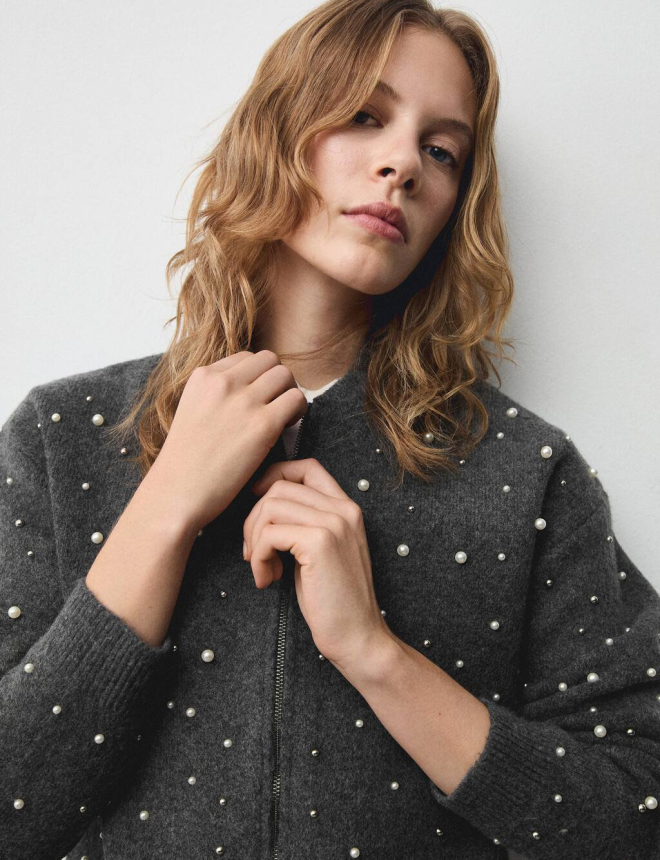 KNITTED JACKET PERLON